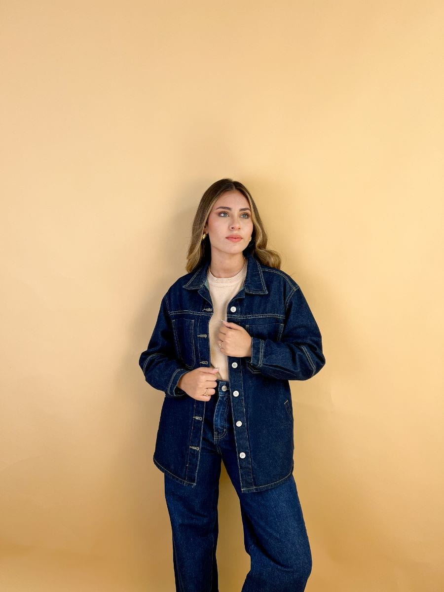 Casaca Jean Oversize - Imagen 3