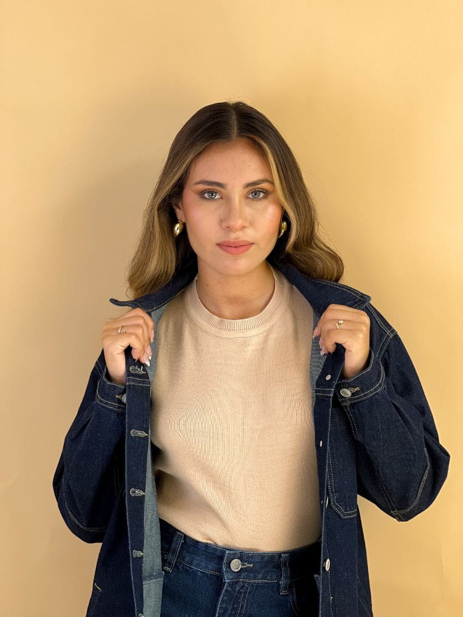 Casaca Jean Oversize - Imagen 5