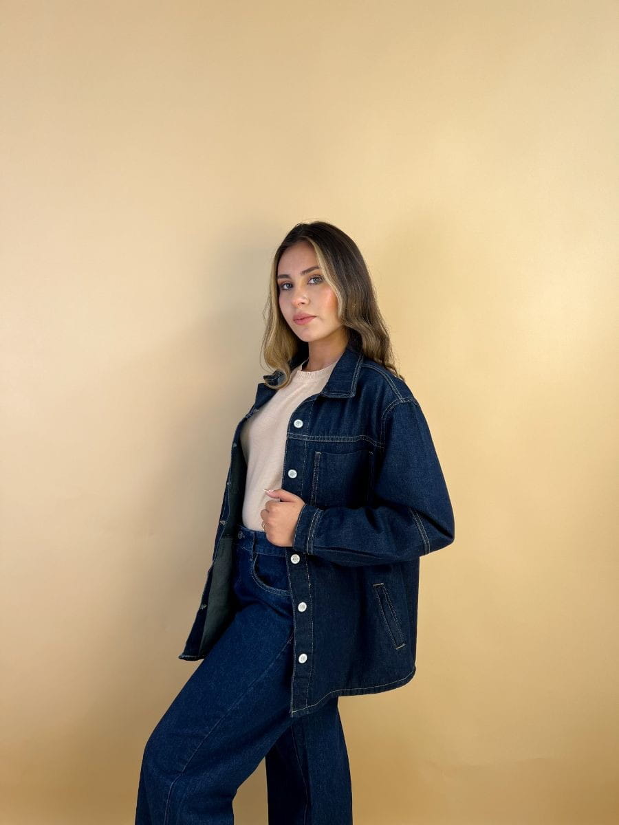 Casaca Jean Oversize - Imagen 4